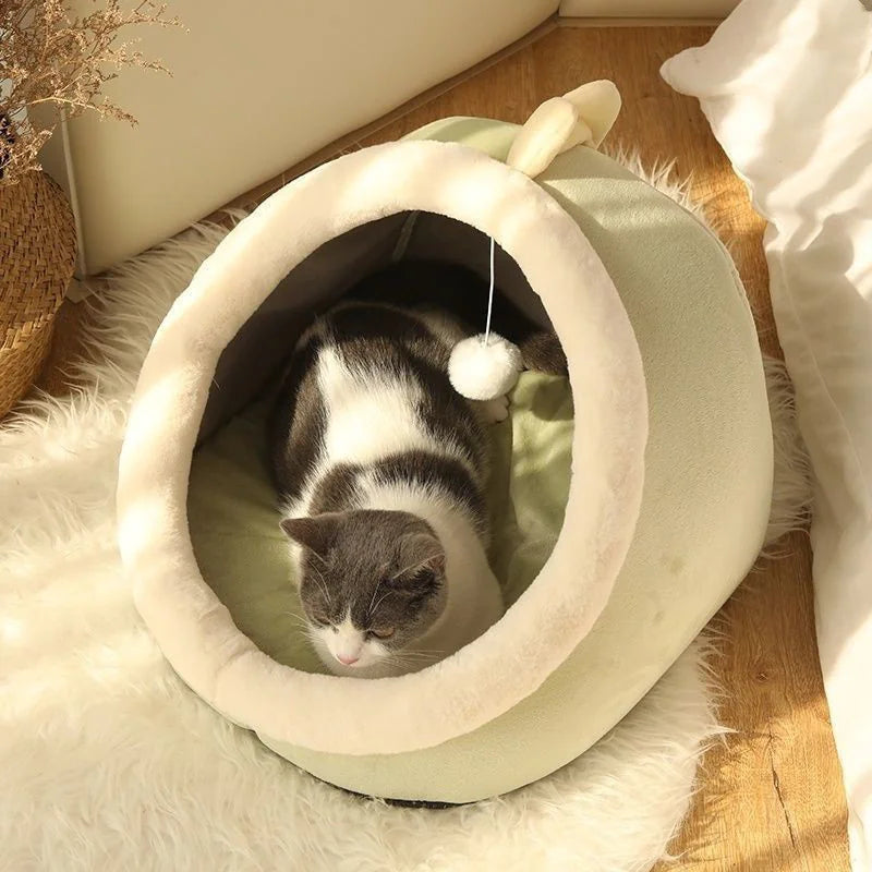 Cat Villa Semi-enclosed Washable Cat House