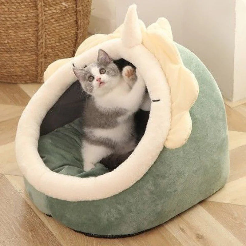 Cat Villa Semi-enclosed Washable Cat House