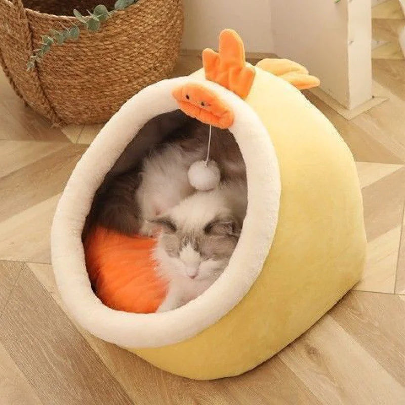 Cat Villa Semi-enclosed Washable Cat House