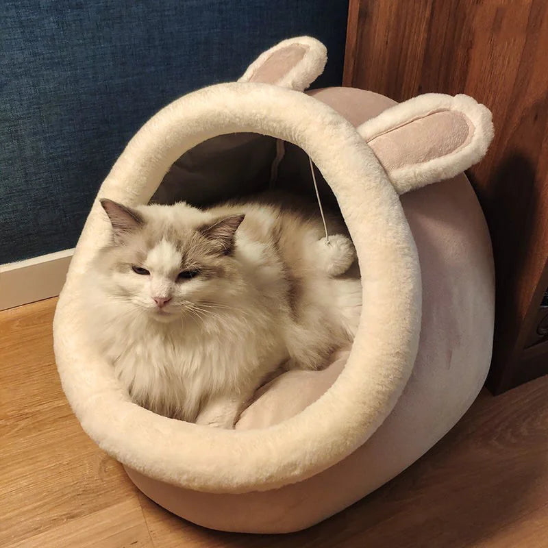 Cat Villa Semi-enclosed Washable Cat House
