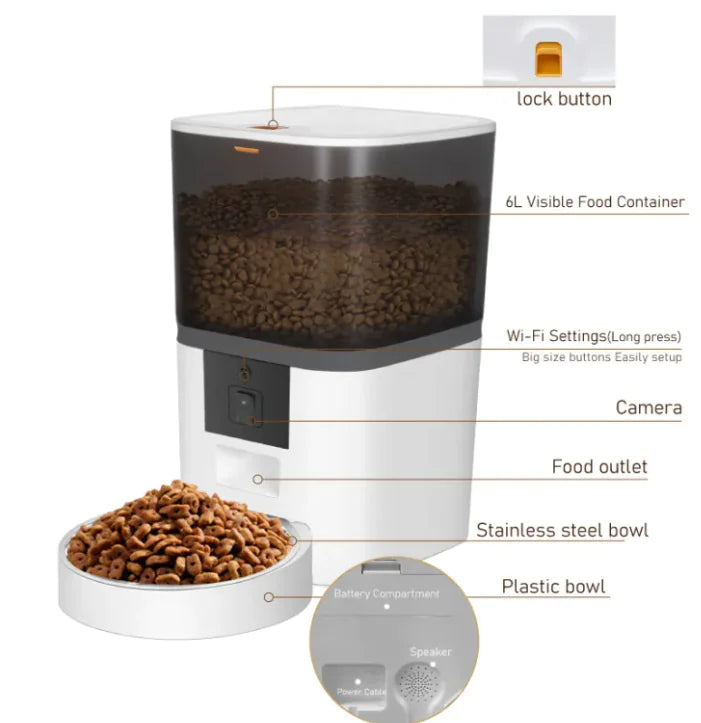 Bluetooth Automatic Pet Feeder