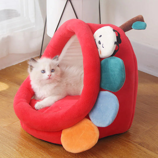 Cat Villa Semi-enclosed Washable Cat House